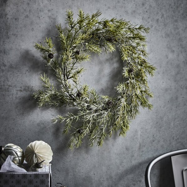 Veniec z umelého ihličia Frost Green Ø 45 cm
