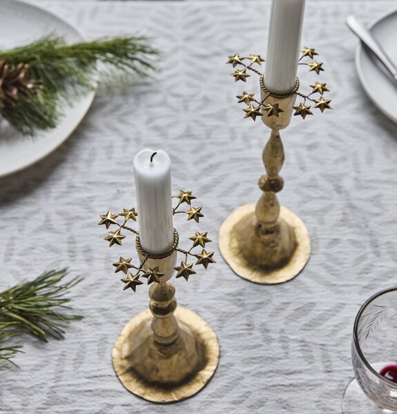 Krúžok na sviečku Star Golden – set 4 ks