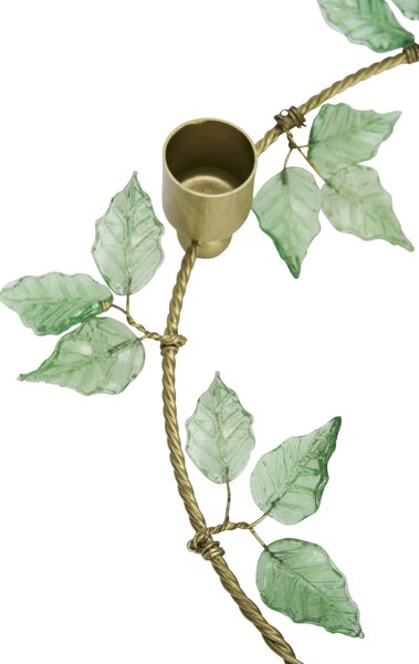 Adventný svietnik Glass Leaves Ø 25 cm
