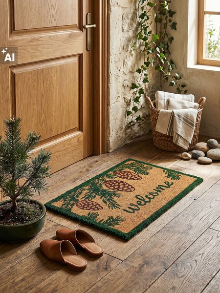 Sinsay - Rohožka Welcome so šiškami - viacfarebná