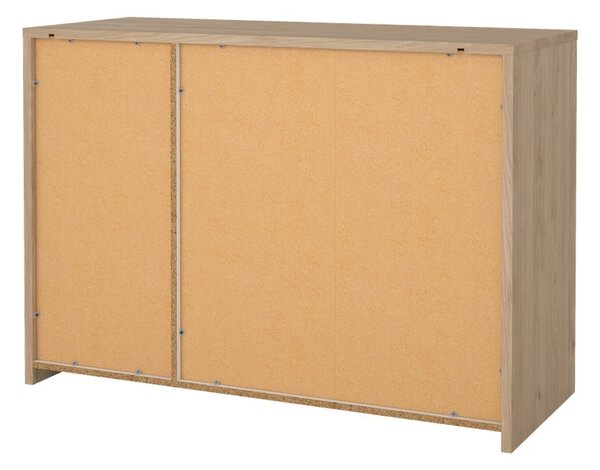 Biela/v prírodnej farbe komoda v dekore duba 119x84x48 cm Next – Tvilum