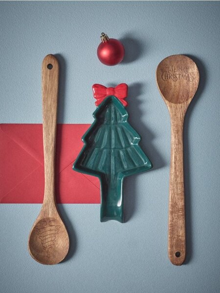 Sinsay - Podložka pod lyžicu v tvare vianočného stromčeka - modrozelená
