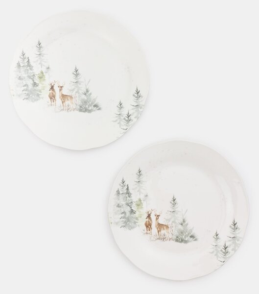 Sinsay - Taniere so zimným motívom 2 pack - biela