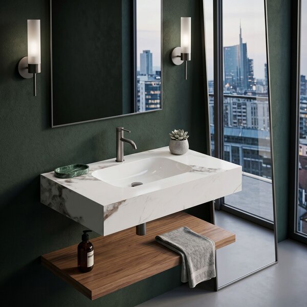 Nástenné umývadlo REA Aresa Cold Jade 80