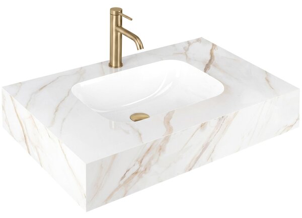 Nástenné umývadlo REA Aresa Grey Gold 80