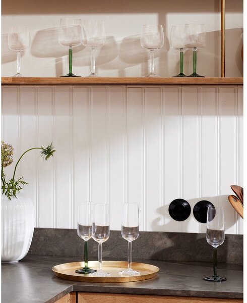 Poháre v súprave 2 ks na sekt 240 ml Hammershøi – Kähler Design