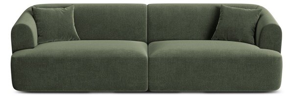 Zelená zamatová pohovka 255 cm Campi – Cosmopolitan Design