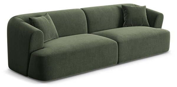 Zelená zamatová pohovka 255 cm Campi – Cosmopolitan Design