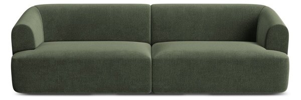 Zelená zamatová pohovka 255 cm Campi – Cosmopolitan Design