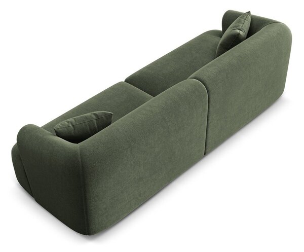 Zelená zamatová pohovka 255 cm Campi – Cosmopolitan Design