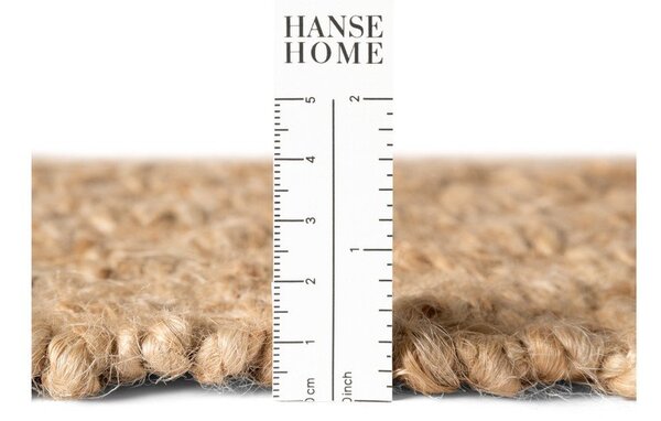 Obojstranný/ručne tkaný jutový behúň v prírodnej farbe 80x200 cm Fjord – Hanse Home