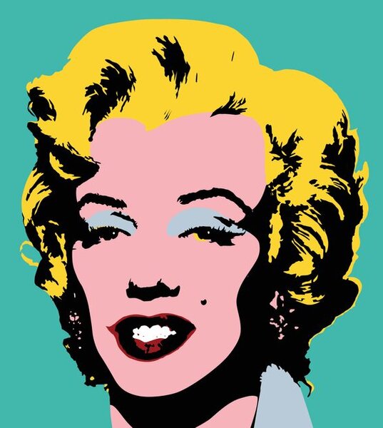 Tapeta ikonická Marilyn Monroe v pop art dizajne