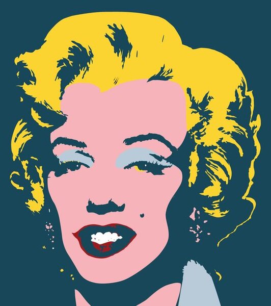 Tapeta Marilyn Monroe v pop art dizajne