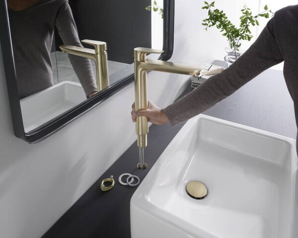 Hansgrohe Talis E - Umývadlová batéria 240 bez odtokovej súpravy, kartáčovaný bronz 71717140