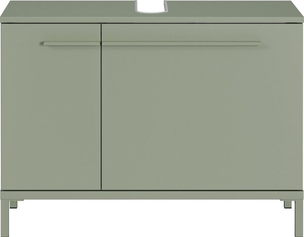 Zelená matná skrinka pod umývadlo 80x59 cm Laurino – Germania