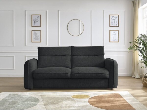 Čierna pohovka 216 cm Achille – Bobochic Paris