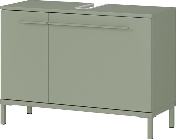 Zelená matná skrinka pod umývadlo 80x59 cm Laurino – Germania