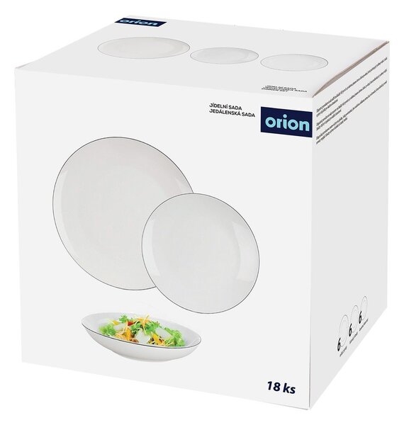 Jedálenská súprava 18 ks z kostného porcelánu Decora – Orion