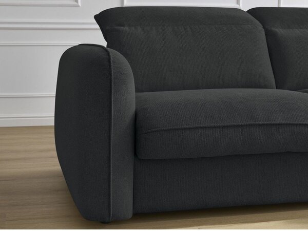 Čierna pohovka 216 cm Achille – Bobochic Paris