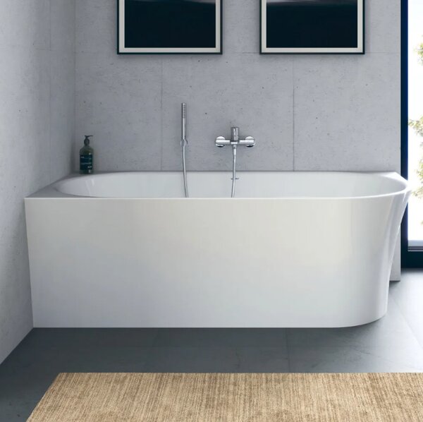 Duravit DuraSenja - Voľne stojaca vaňa 1700x800 mm do ľavého rohu, biela 700580000000000