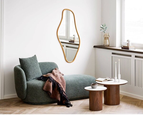 Okrúhly konferenčný stolík s keramickou doskou v tmavoprírodnej farbe ø 60 cm Noli – House Nordic