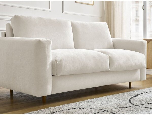 Béžová pohovka na každodenné spanie/rozkladacia 200 cm Cocoone – Bobochic Paris