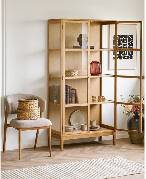 Červená sklenená ručne vyrobená váza (výška 21 cm) – House Nordic