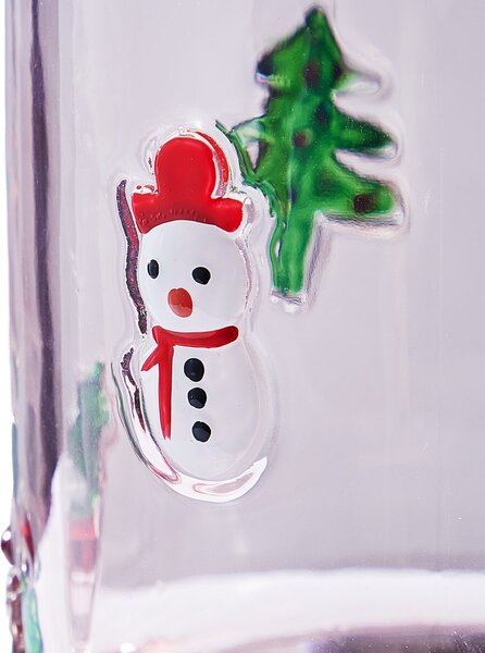 X-MAS Lampáš vianočná" 10 cm - ružová