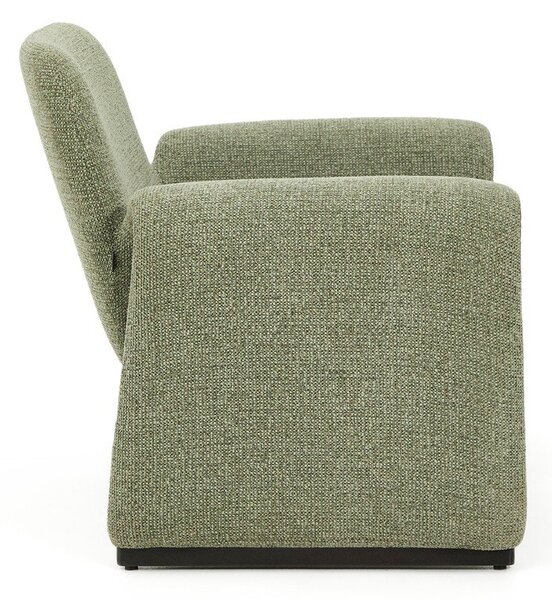 Zelené ženilkové kreslo Melvia – Kave Home