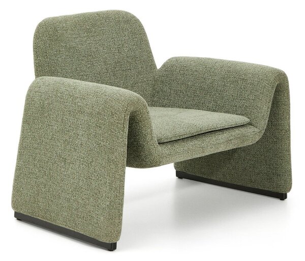 Zelené ženilkové kreslo Melvia – Kave Home