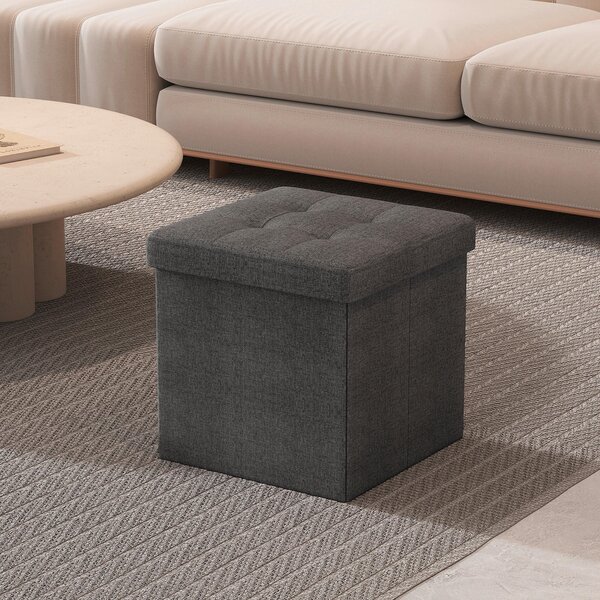 ÚLOŽNÝ BOX NA SEDENIE, textil, kompozitné drevo, 30/30/30 cm - Kreslá, Online Only