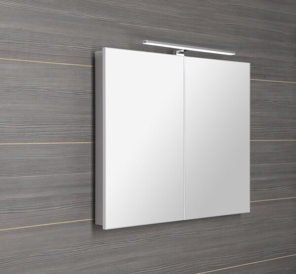 Sapho Sapho, GRETA galérka s LED osvetlením, 81x70x14cm, biela mat, GR080-0031
