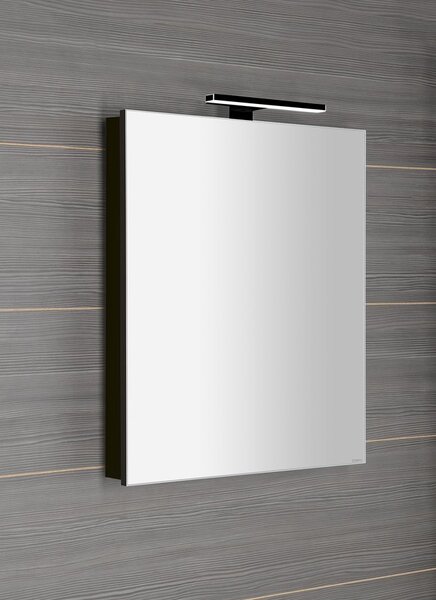 Sapho Sapho, GRETA galérka s LED osvetlením, 60x70x14cm, čierna mat, GR065-0035