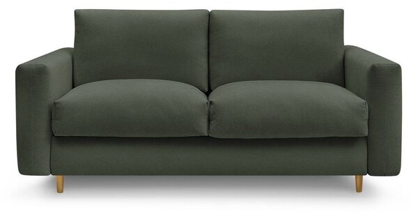 Zelená pohovka na každodenné spanie/rozkladacia 220 cm Cocoone – Bobochic Paris