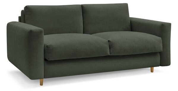 Zelená pohovka na každodenné spanie/rozkladacia 220 cm Cocoone – Bobochic Paris