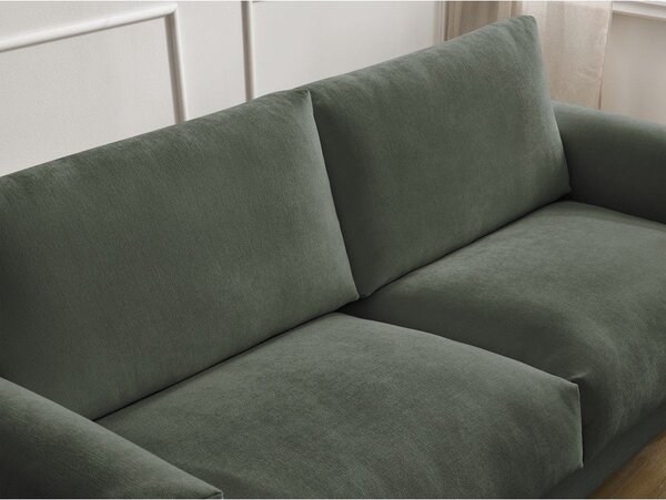 Zelená pohovka na každodenné spanie/rozkladacia 220 cm Cocoone – Bobochic Paris