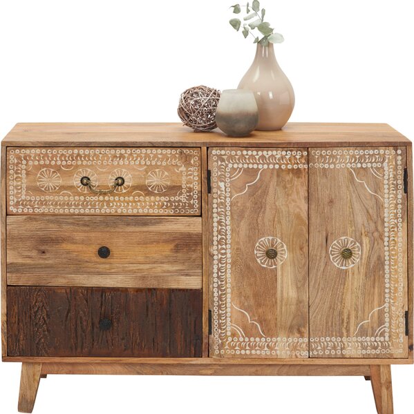 KOMODA, mangové drevo, hnedá, 115/80/35 cm Ambia Home - Komody