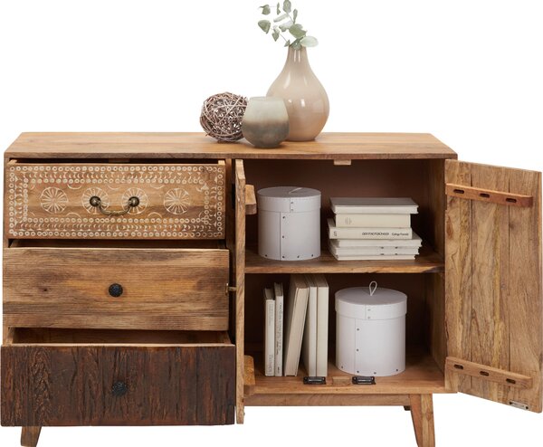 KOMODA, mangové drevo, hnedá, 115/80/35 cm Ambia Home - Komody