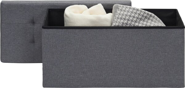 ÚLOŽNÝ BOX NA SEDENIE, textil, kompozitné drevo, 76/38/38 cm Carryhome - Kreslá