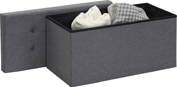 ÚLOŽNÝ BOX NA SEDENIE, textil, kompozitné drevo, 76/38/38 cm Carryhome - Kreslá
