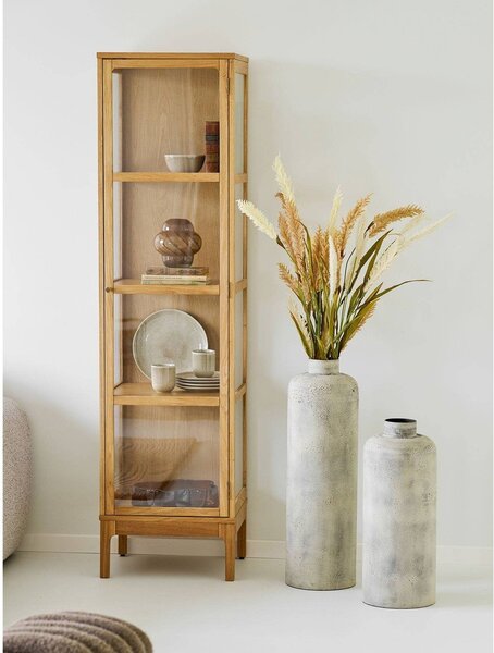 Krémová kovová vysoká váza (výška 78,5 cm) Hou – House Nordic