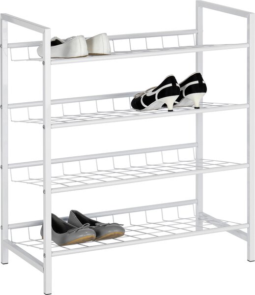 REGÁL NA TOPÁNKY, biela, 63/70/30 cm Carryhome - Skrine, regály & police na topánky