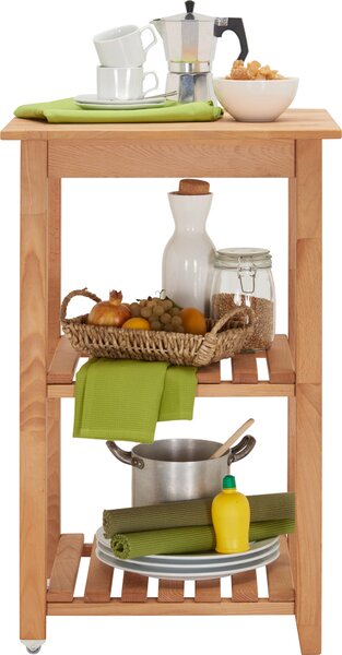 SERVÍROVACÍ VOZÍK, farba buka, 53/85/46 cm Carryhome - Barový nábytok