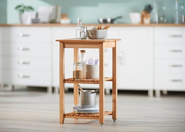 SERVÍROVACÍ VOZÍK, farba buka, 53/85/46 cm Carryhome - Barový nábytok