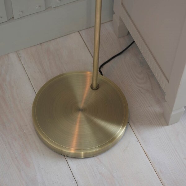 Endon 77860 - Stojacia lampa HANSEN 1xE27/40W/230V mosadz