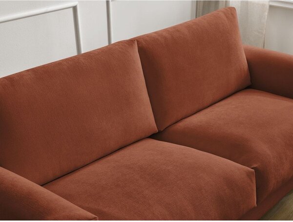Oranžová pohovka na každodenné spanie/rozkladacia 200 cm Cocoone – Bobochic Paris