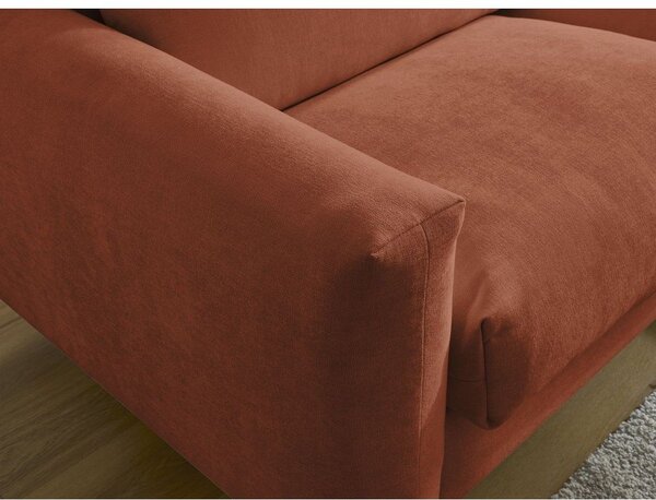 Oranžová pohovka na každodenné spanie/rozkladacia 200 cm Cocoone – Bobochic Paris
