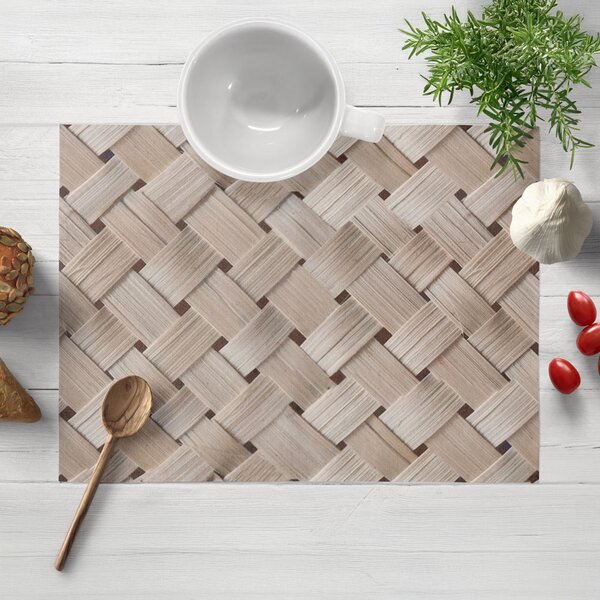 Biante Dekoračné prestieranie na stôl Terra TRA-002 Béžový pletený vzor 30x40 cm