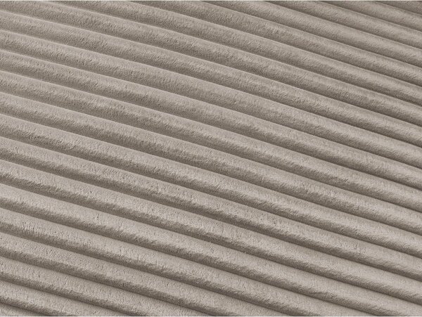 Taupe menčestrová pohovka na každodenné spanie/rozkladacia 220 cm Hugo – Bobochic Paris