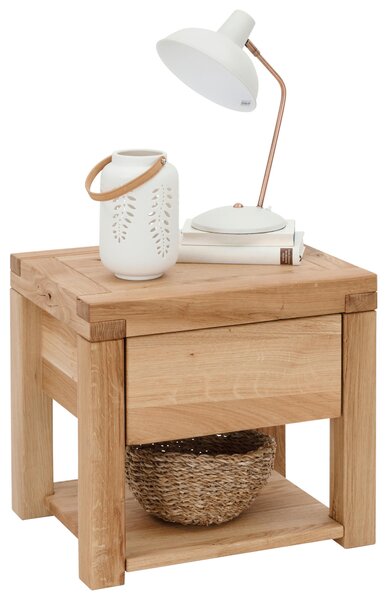 NOČNÝ STOLÍK, dub, farba duba, 50/45/40 cm Linea Natura - Spálňové sety